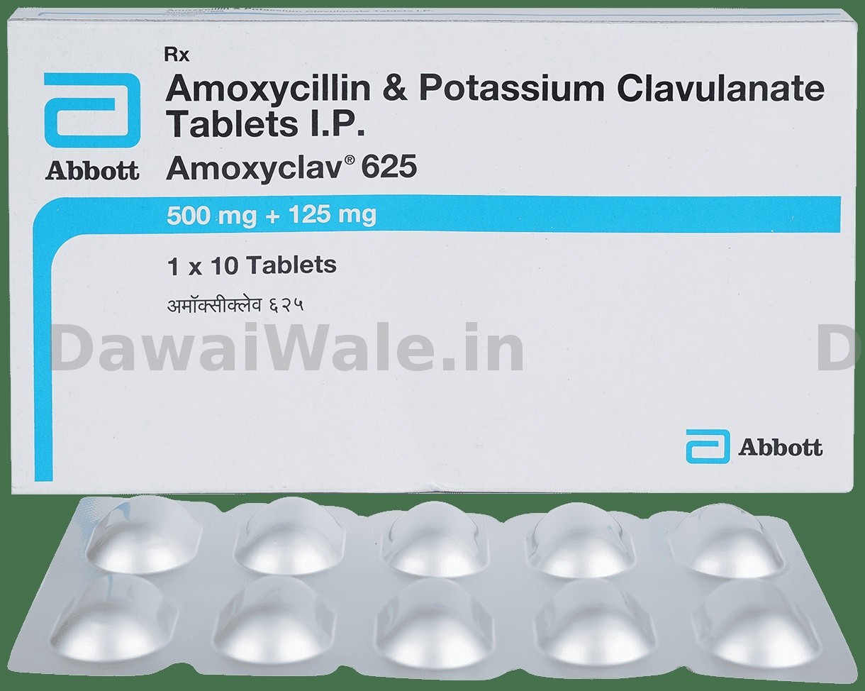 Amoxyclav 625 MG strip of 10 Tab