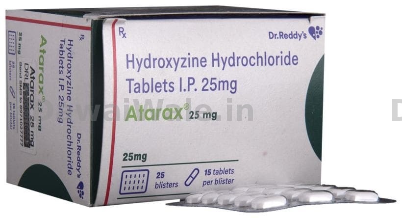 Atarax 25MG Tab stirp of 15 Tab
