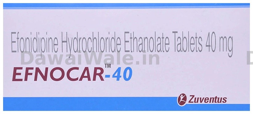 Efnocar 40 mg strip of 10 tab