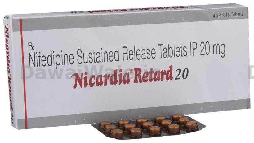 Nicardia Retard 20MG Tab