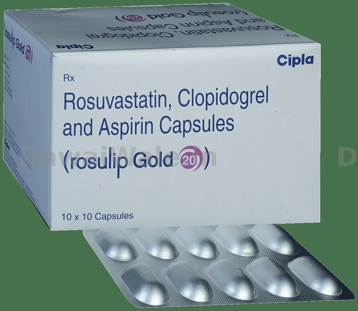 Rosulip Gold 20 MG stirp of 10 Cap