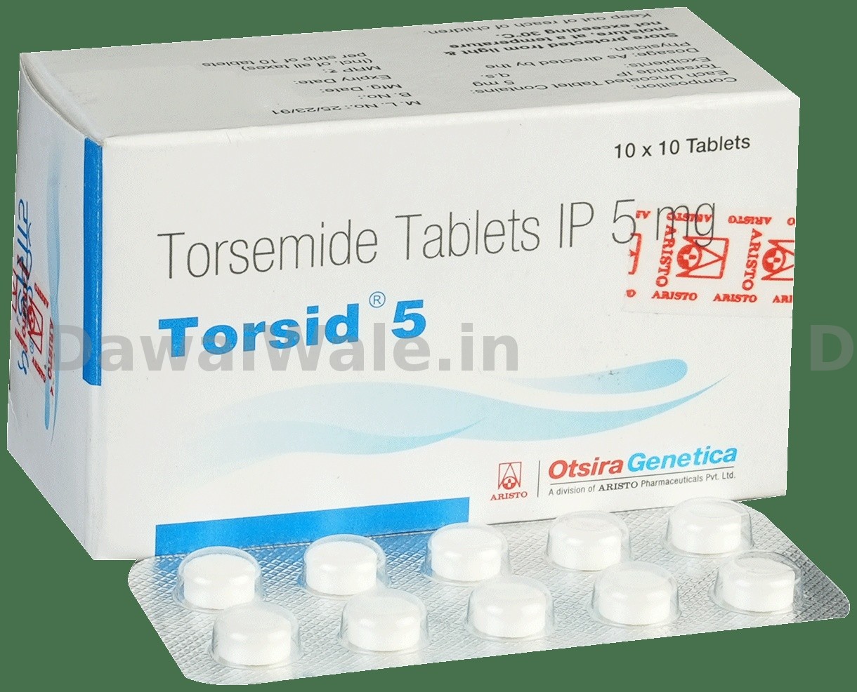 Torsid 5 mg strip of 10 tab
